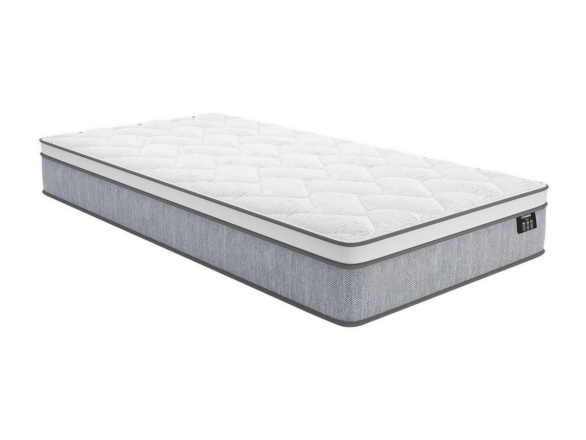 STANDARDMATRATZE - 1 Person - stoff - weiß Serenite - Weiß, Textil (90/190cm) - Vente-Unique