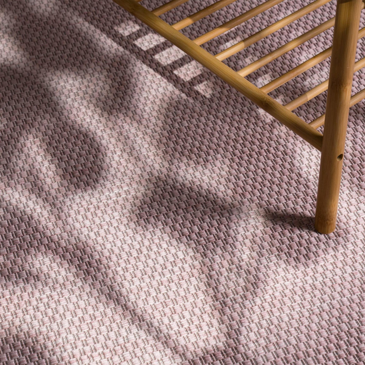TEPPICH Kurzflor Unifarben Wohnzimmer schmutzabweisend Rosa Rechteckig 140x200 - Rosa, Textil (140/200cm) - KADIMA DESIGN