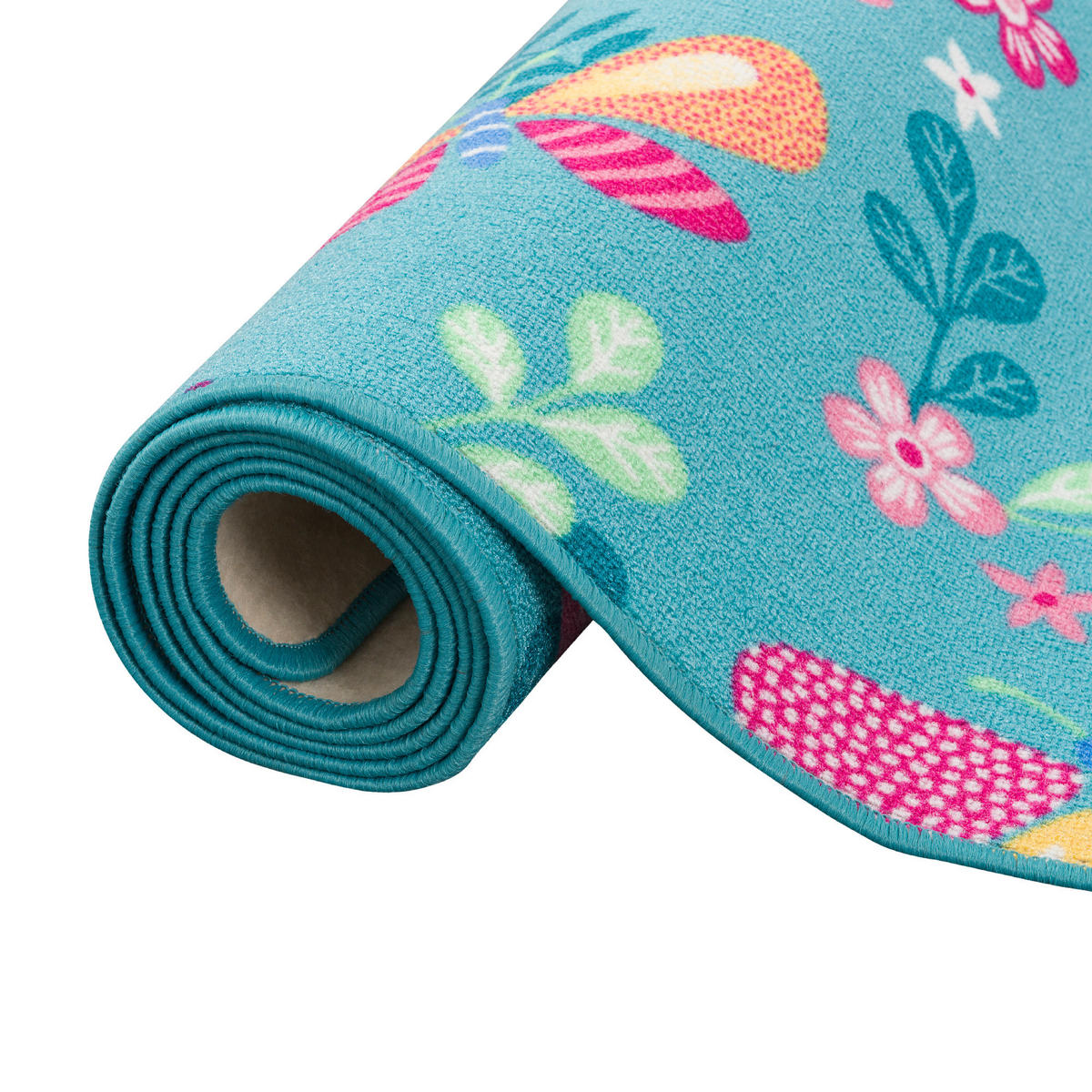 KINDER SPIEL TEPPICH SCHMETTERLING - Türkis, Textil (200/200cm) - Snapstyle