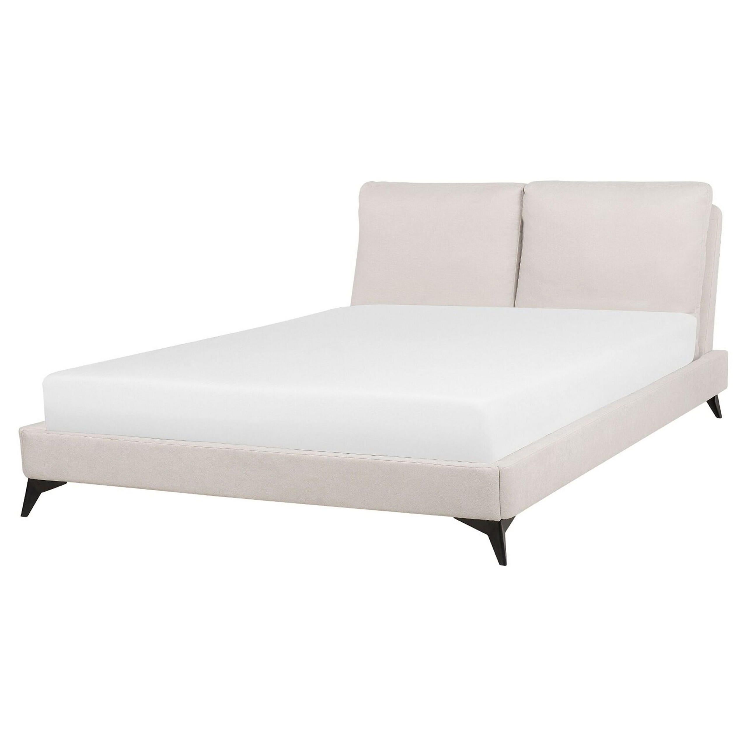 Beliani ČALOUNĚNÁ POSTEL 160/200 cm Světlá Béžová Melle