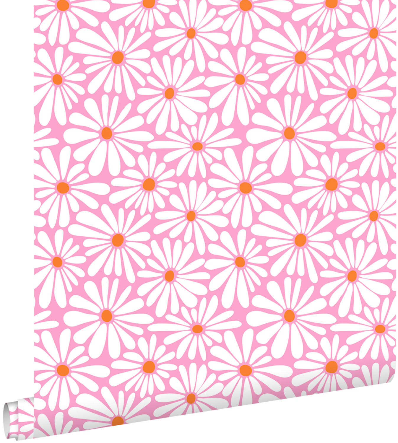 TAPETE Gänseblümchen 50 x 900 cm - Pink, Papier (50/900cm) - ESTAhome