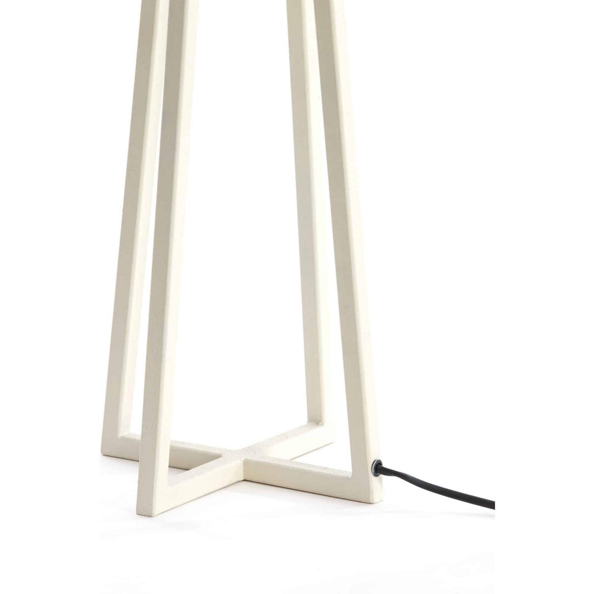 LAMPENFUSS Miley Weiß 21/21/56 cm - Weiß, Metall (21/21/56cm) - Light & Living