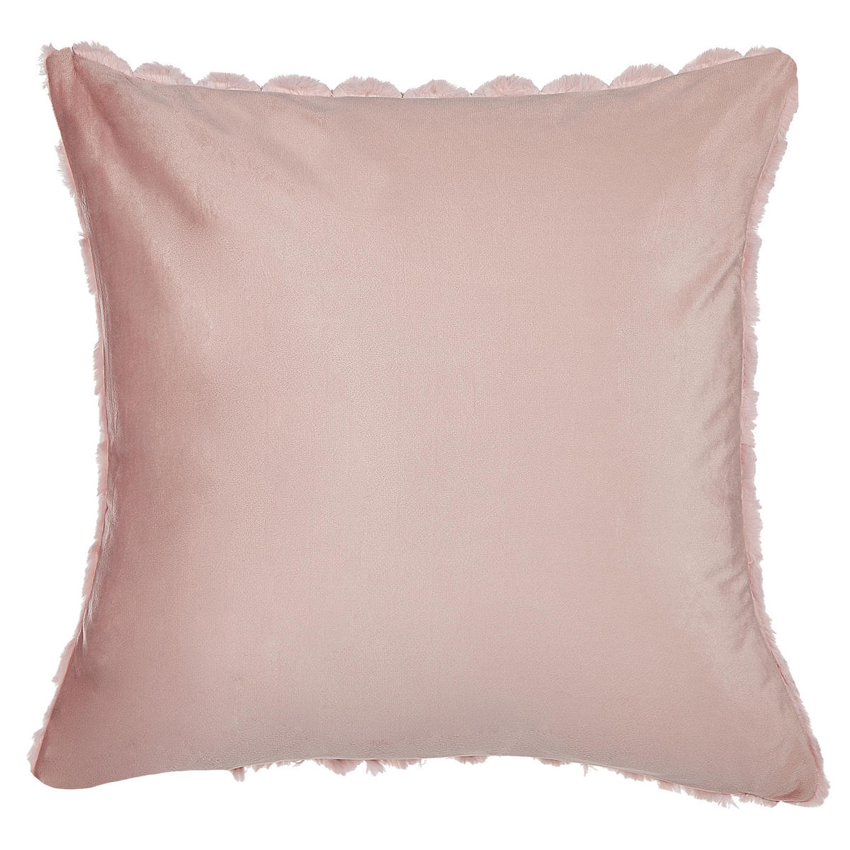 DEKOKISSEN 2er-Set Pastellrosa 43/43 cm Purslane - Pink, Textil (43/43cm) - Beliani