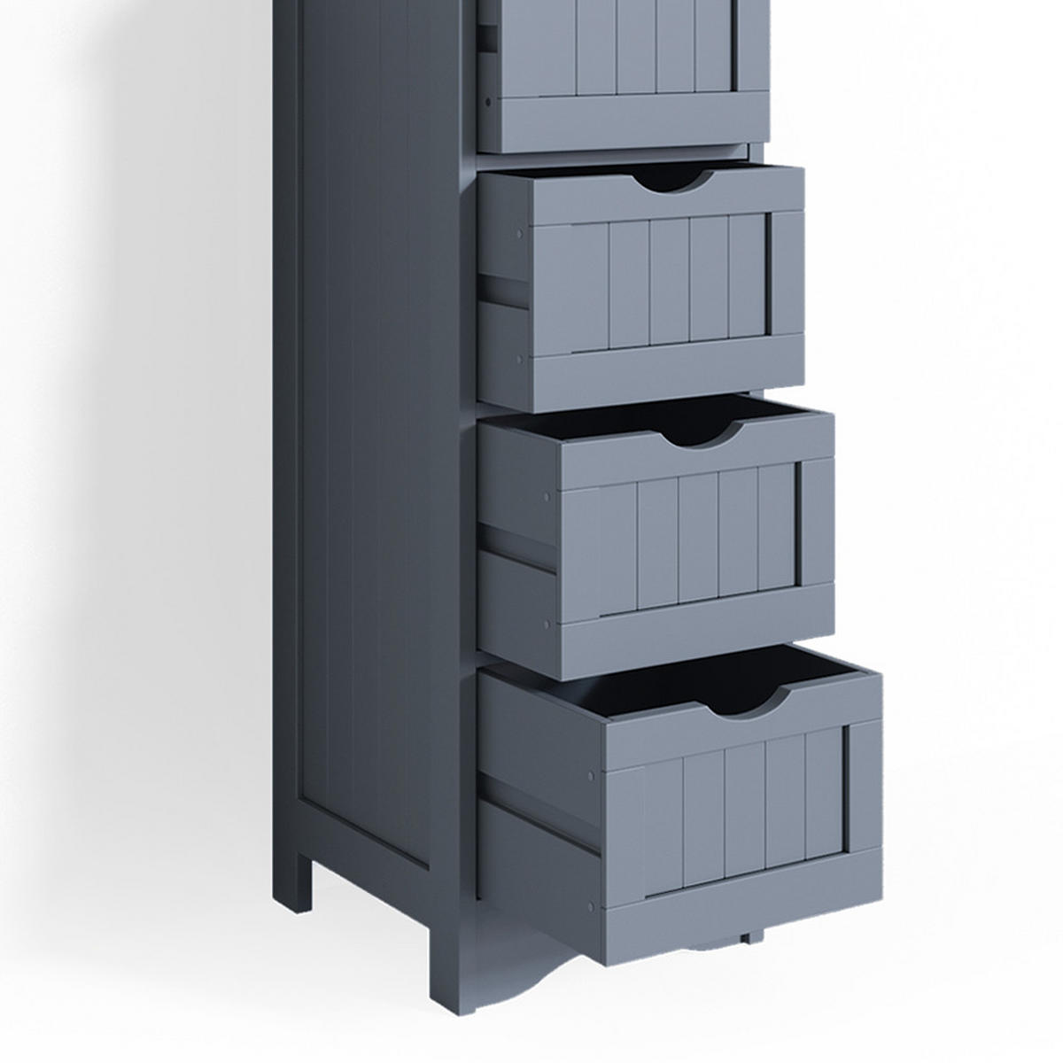 SKŘÍŇKA DO KOUPELNY Bianco Šedá - šedá, kompozitní dřevo (30/81/30cm) - Vicco