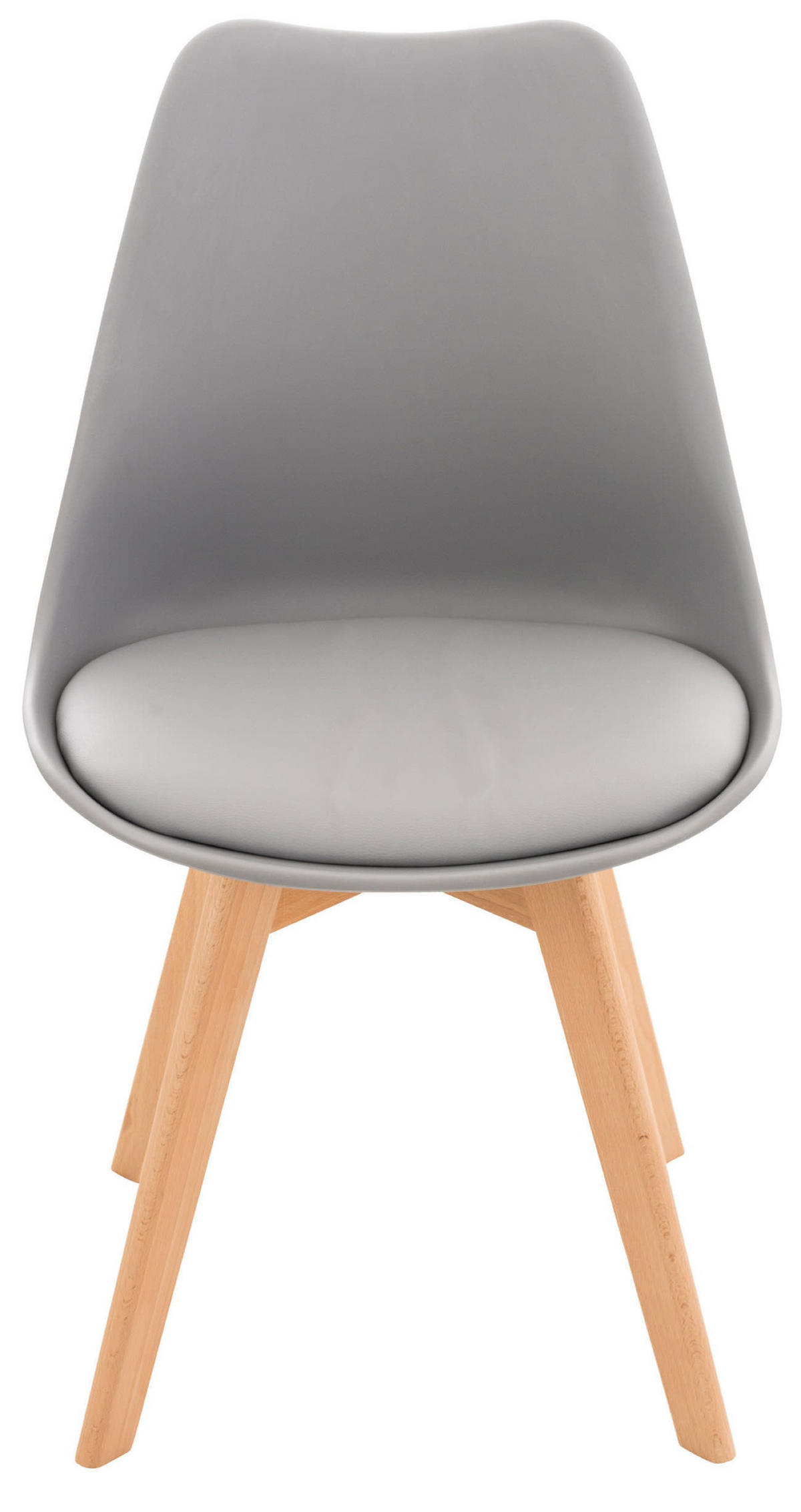 ESSZIMMERSTUHL Lines, grau - Naturfarben/Grau, Holz/Textil (49/83/50cm) - TPFLiving