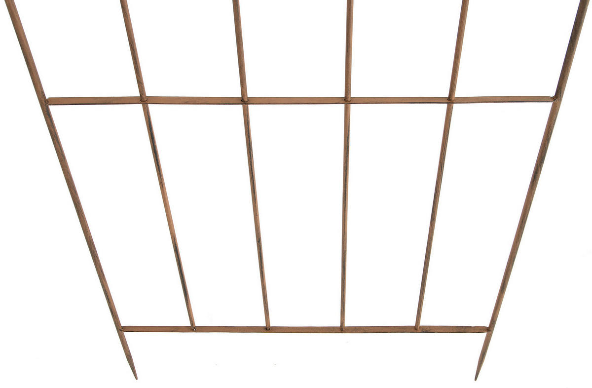 RANKGITTER 2er Set Metall antik braun - Braun, Metall (85.5/170/2cm) - CLP