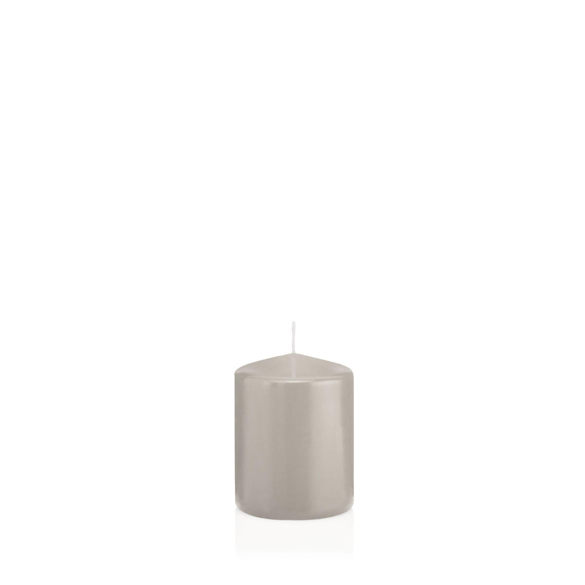 Wiedemann Kerzen Stumpenkerzen Hellgrau 8 cm