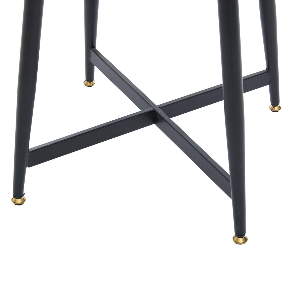 BEISTELLTISCH Oak-coloured Schwarz - Eichefarben, Holzwerkstoff (55/55/60cm) - ComfortXL