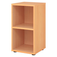 REGAL - 2 Ordnerhöhen 40/40/74,8 cm in Buchefarben - Buchefarben, Holzwerkstoff (40/74.8/40cm) - bümö