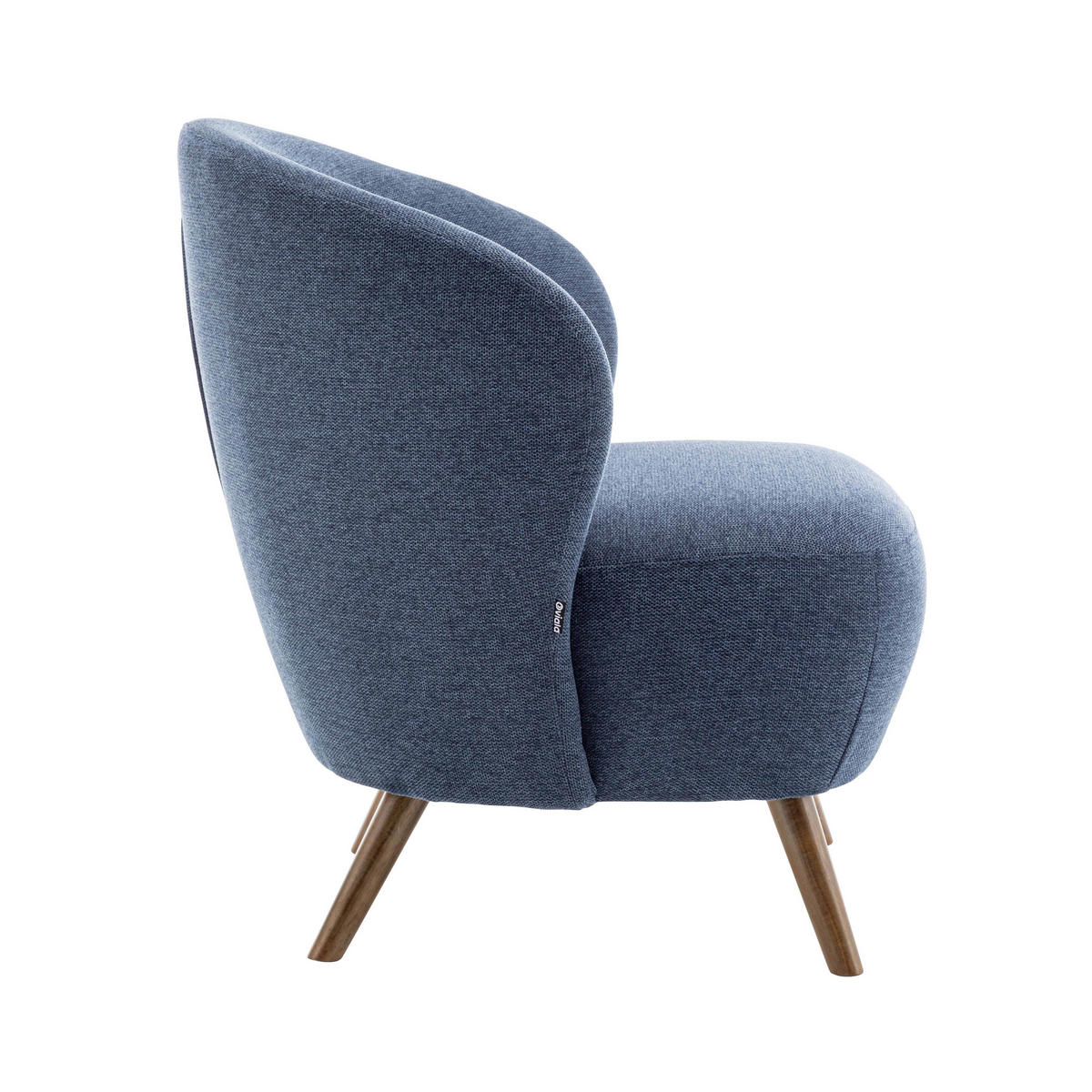 RELAXSESSEL, Dunkelblau - Blau, Textil (73/79/74cm) - Oviala