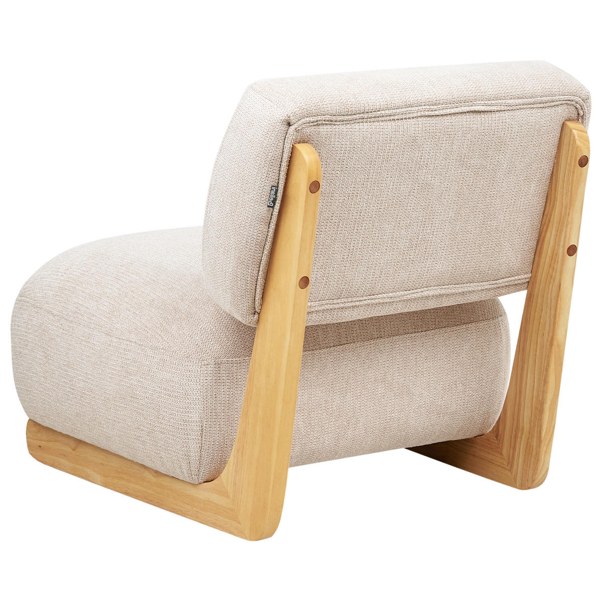 SESSEL Stoff Hellbeige Kokkola - Beige, Textil (66/71/79cm) - Beliani
