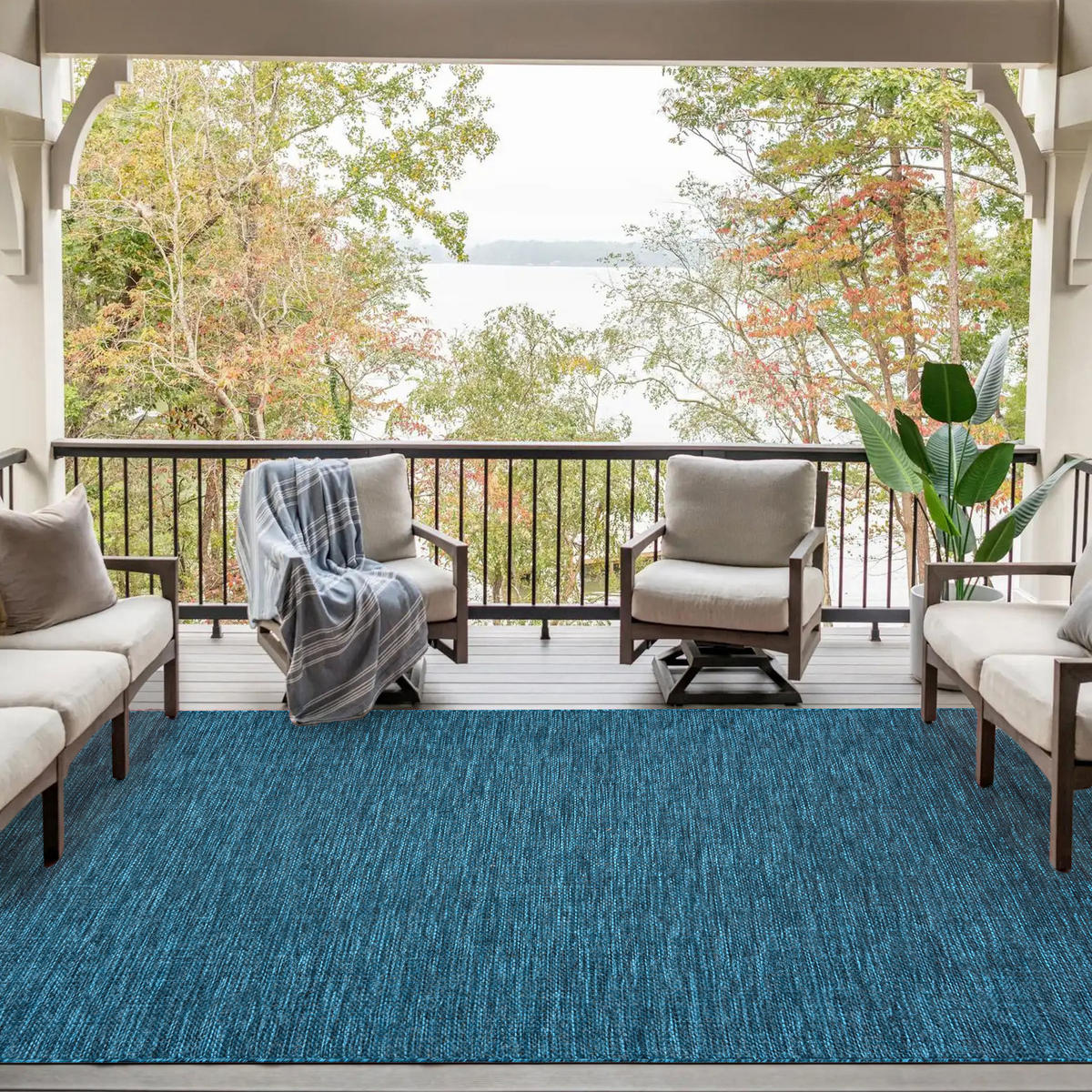 TEPPICH Blau - 240 x 330 cm - Türkis/Blau, Textil (240/330cm) - Mazovia