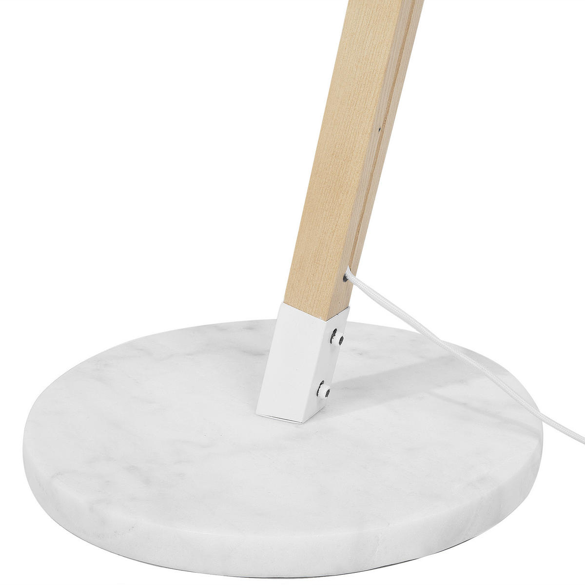 STEHLAMPE Hetton 35/35/175 cm - Weiß, Holz (35/35/175cm) - Beliani