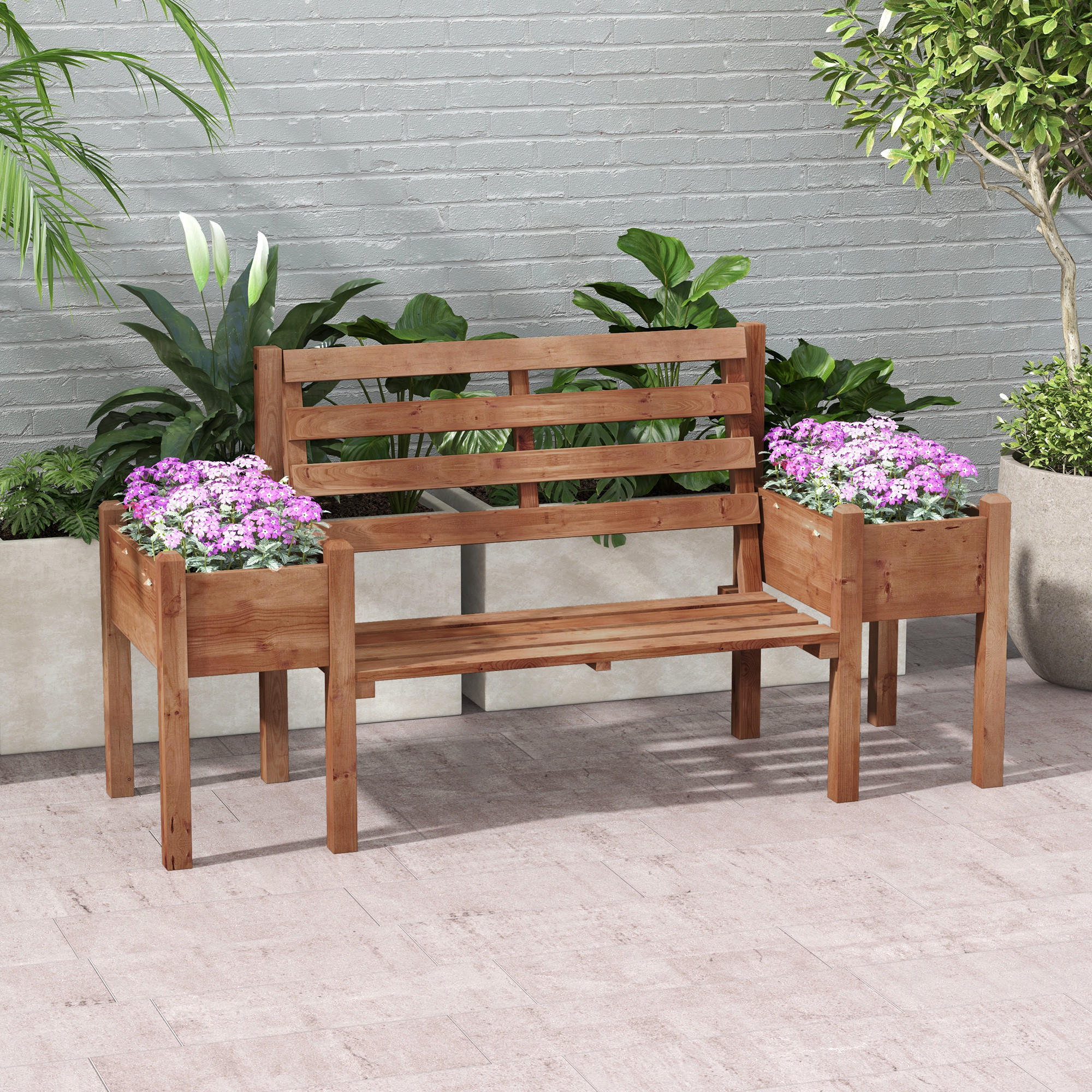 ComfortXL Gartenbank Braun 184x95x59 cm