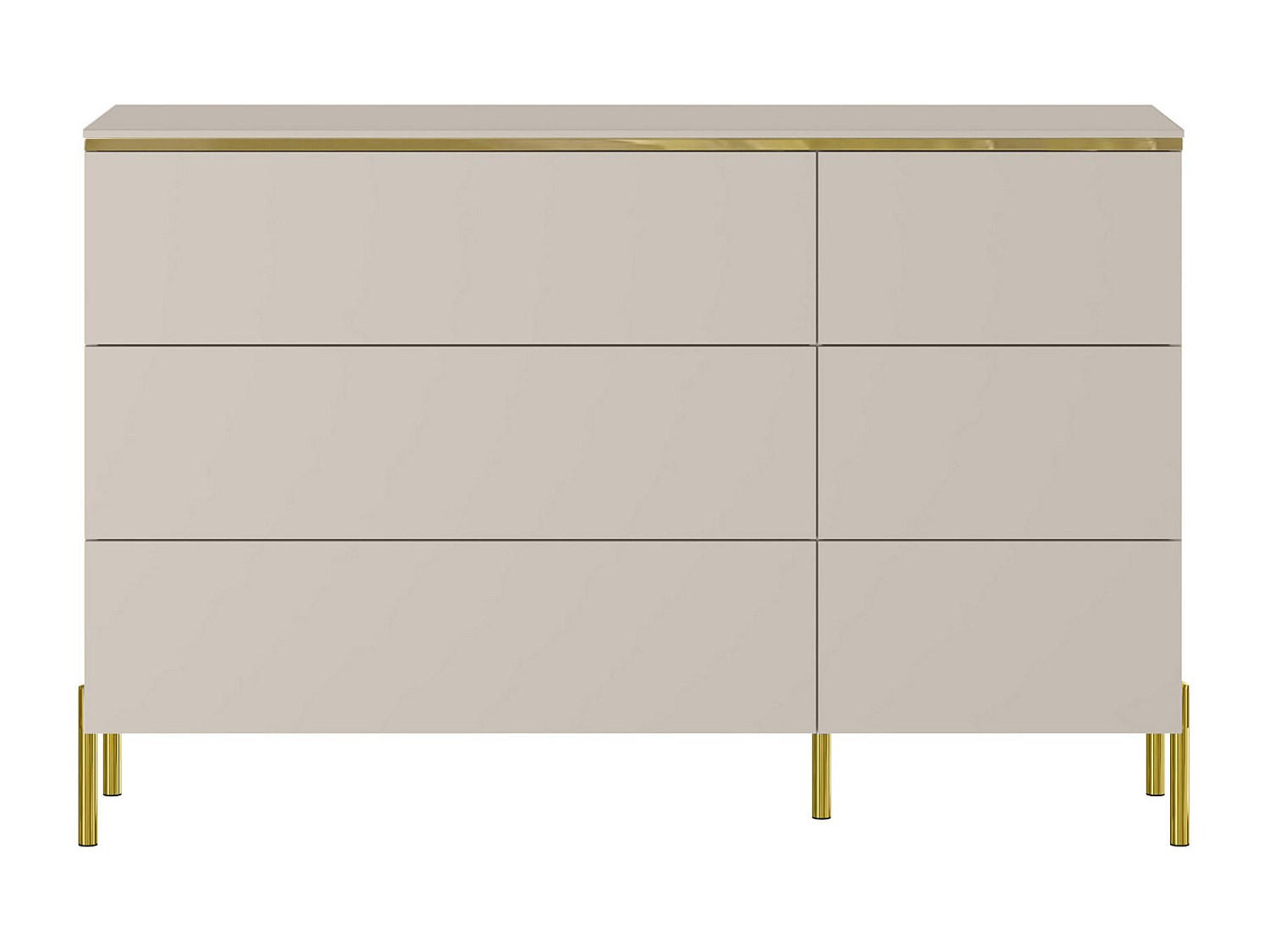 KOMMODE - 137.6 cm x 39.6 cm - holz - beige Vukia - Beige, Holz (137/91/39cm) - Vente-Unique