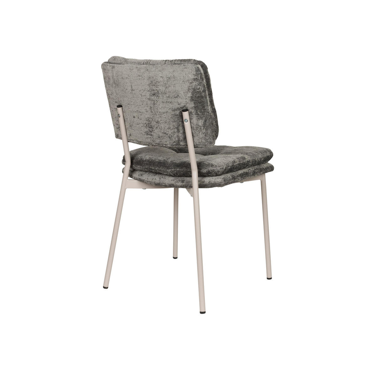 ESSZIMMERSTUHL Franck Samt Grau - 2 er Set - Grau, Kunststoff (44/80.5/52.5cm) - Housecraft Living