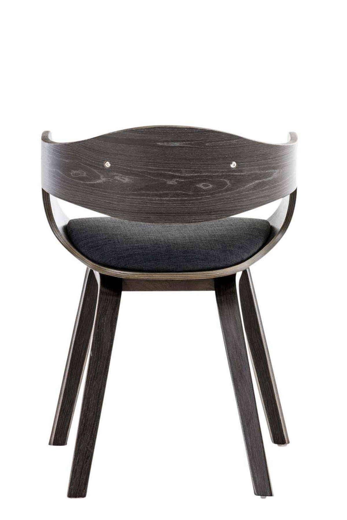 ARMLEHNENSTUHL Stoff Grau/Dunkelgrau - Dunkelgrau/Grau, Holz/Textil (49/73/46cm) - CLP