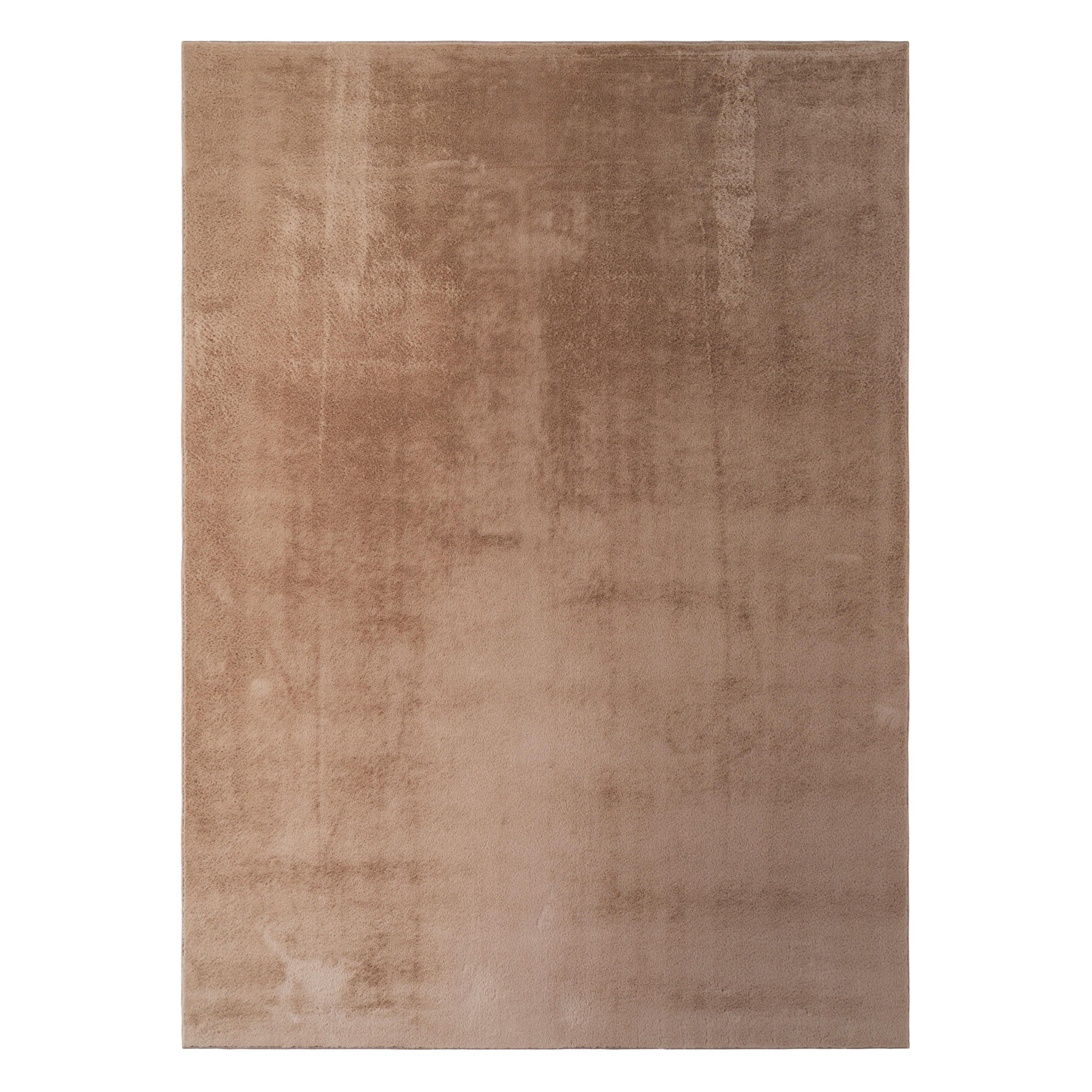KURZFLORTEPPICH LUMI hellbraun kuschelweich waschbar 240/340 cm - Hellbraun, Textil (240/340cm) - Tapiso