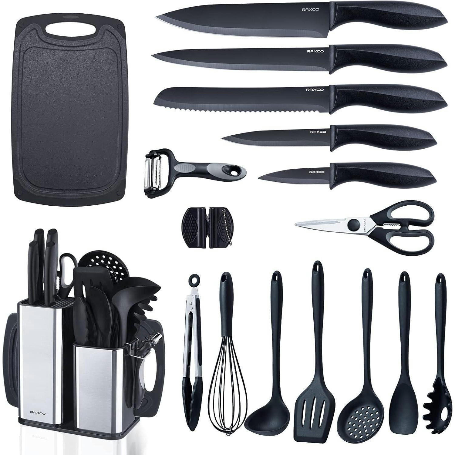XXXLutz Küchenmesserset Schwarz