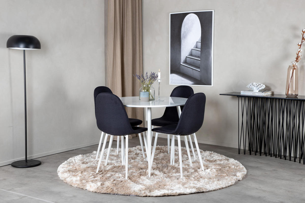 TISCHGRUPPE Schwarz - Schwarz, Holzwerkstoff (100/75/100cm) - ebuy24