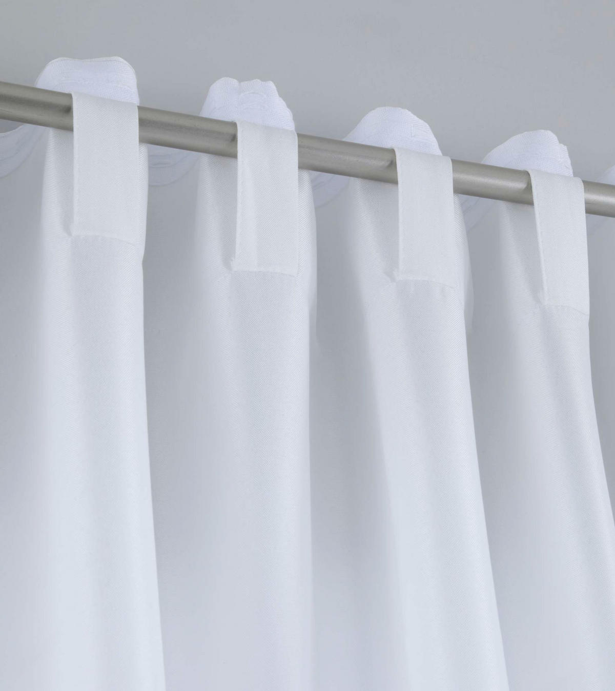 SCHLAUFENGARDINE »Palermo« HxB 250x300 cm Grau - Grau, Textil (300/250cm) - Gardinenbox