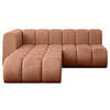 ECKSOFA modulares Sofa Darnel-L1 - 205x177x70 cm Apricot - Koralle, Holzwerkstoff/Textil (205/177cm) - ALTDECOR