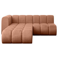 ECKSOFA modulares Sofa Darnel-L1 - 205x177x70 cm Apricot - Koralle, Holzwerkstoff/Textil (205/177cm) - ALTDECOR