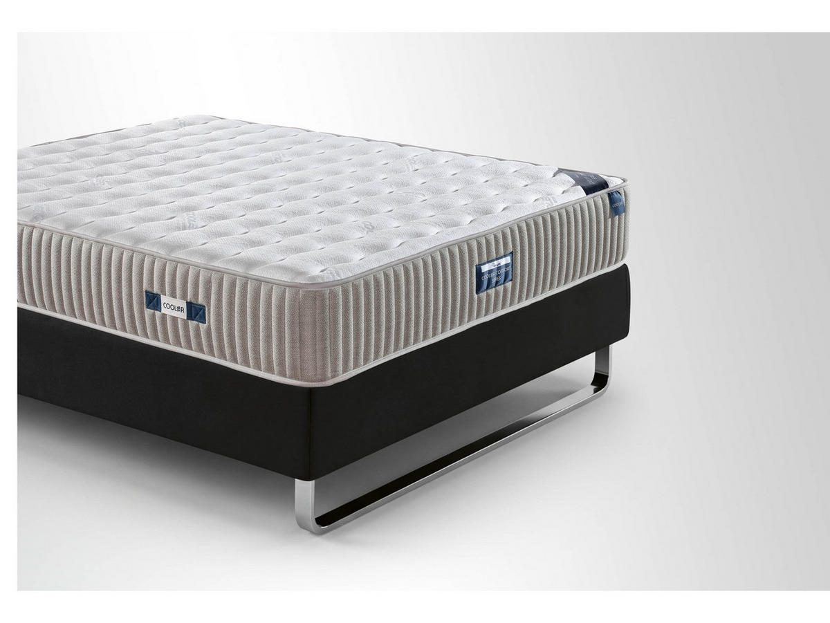 POLSTERBETTSET Cooler 180x200 Grau - Grau, Metall (180/200cm) - Villa Möbel