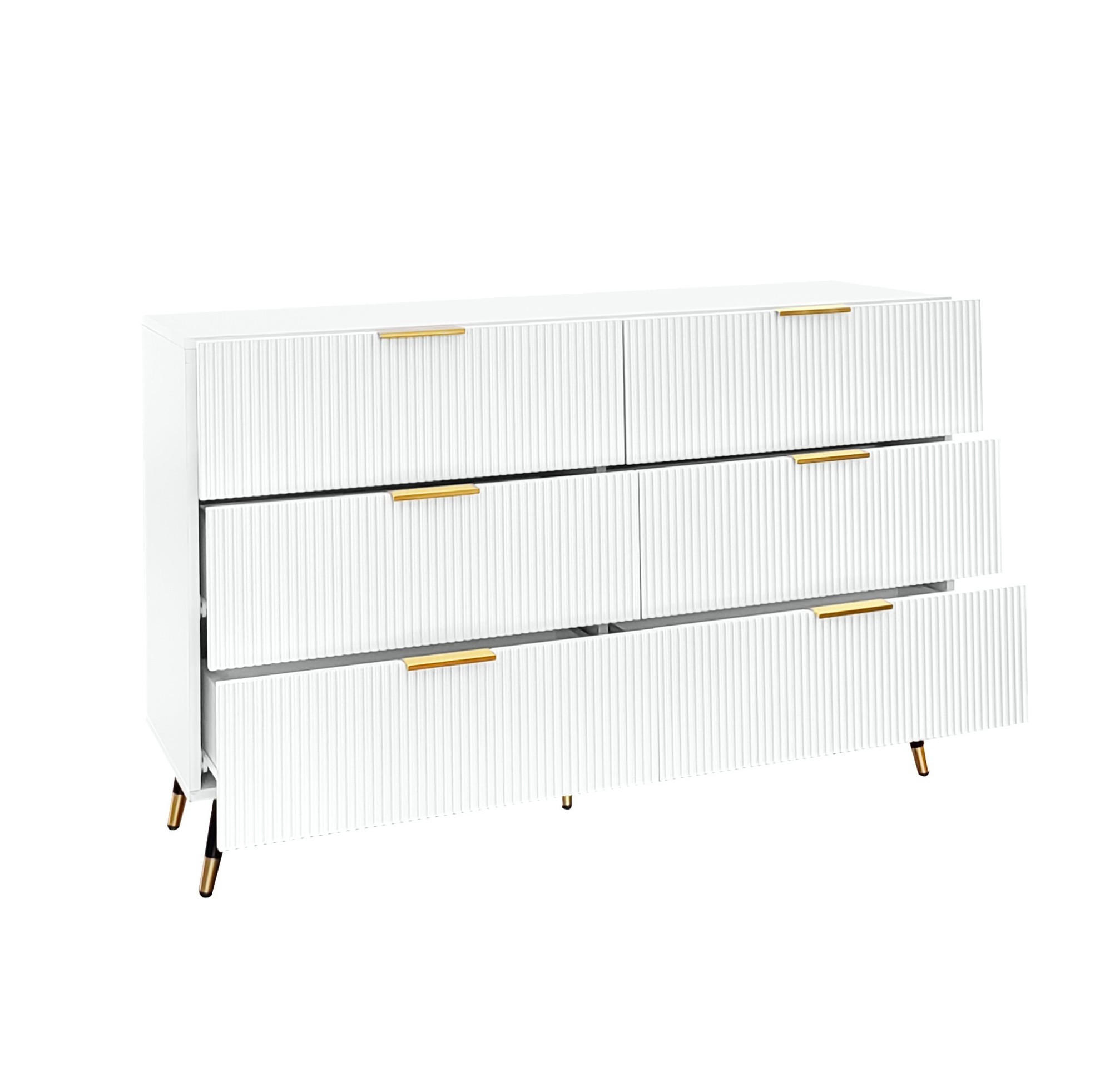 Redom Sideboard Weiß 120x40x70 cm