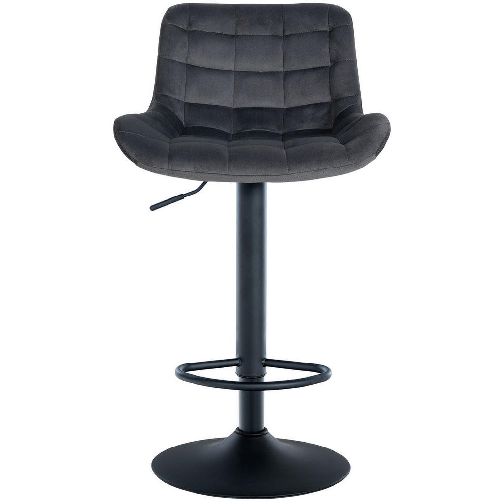 Thumbnail - Deluke Barhocker, Dunkelgrau, Textil, 48x81x54 cm, Esszimmer, Barmöbel, Barhocker