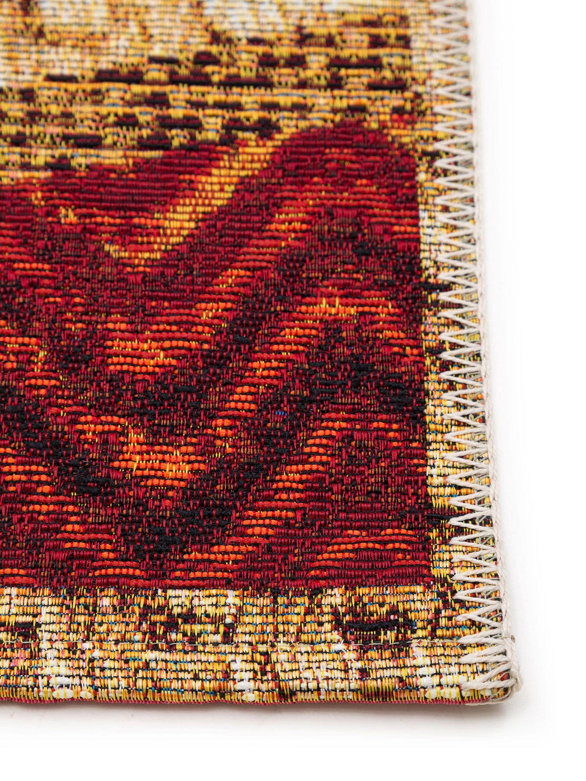 OUTDOORTEPPICH Kenya Beige/Rot 80x165 cm - Beige, Textil (80/165cm) - benuta Nest