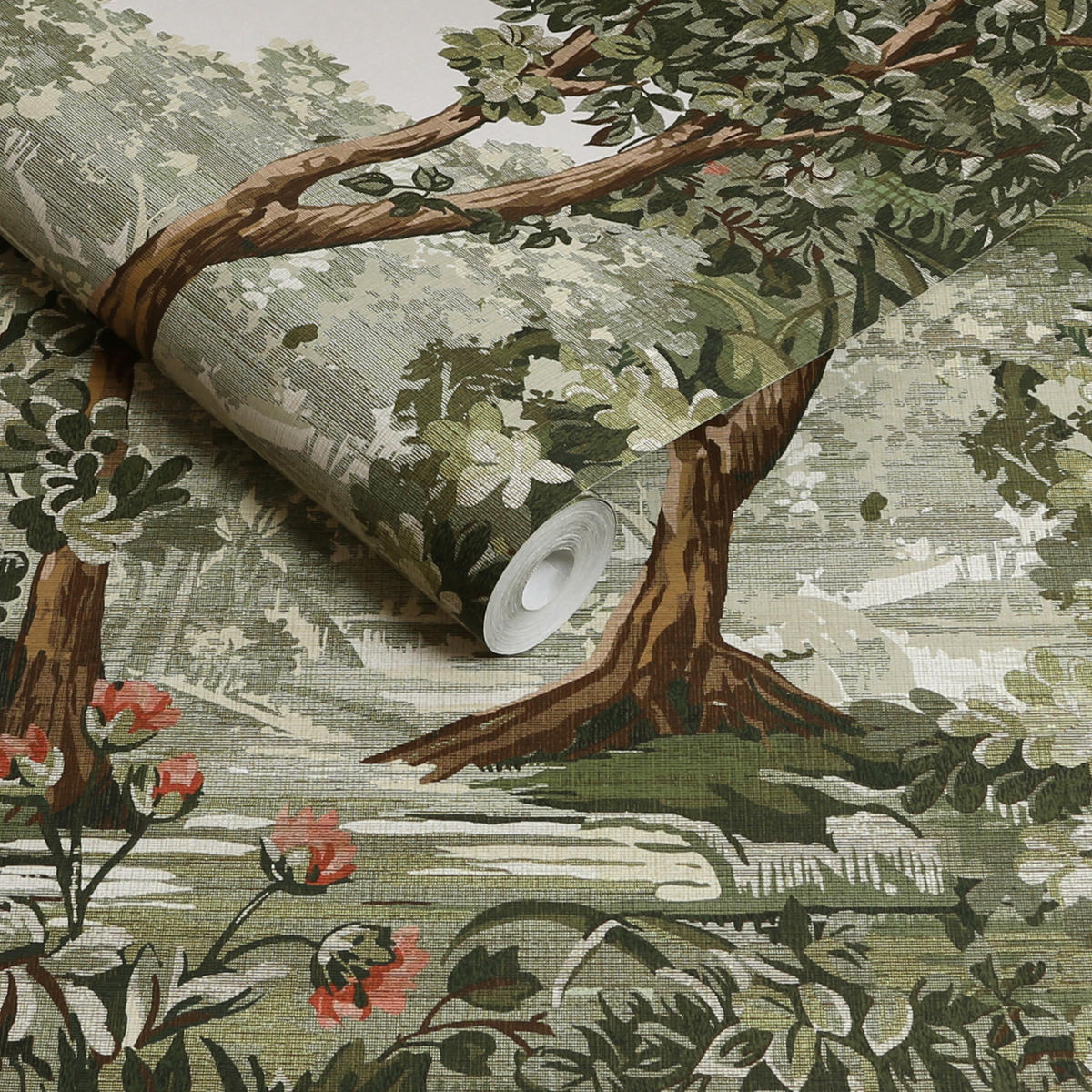 VLIESTAPETE Bodenham Spring Sage - Grün, Papier/Kunststoff (52/1000cm) - Graham & Brown