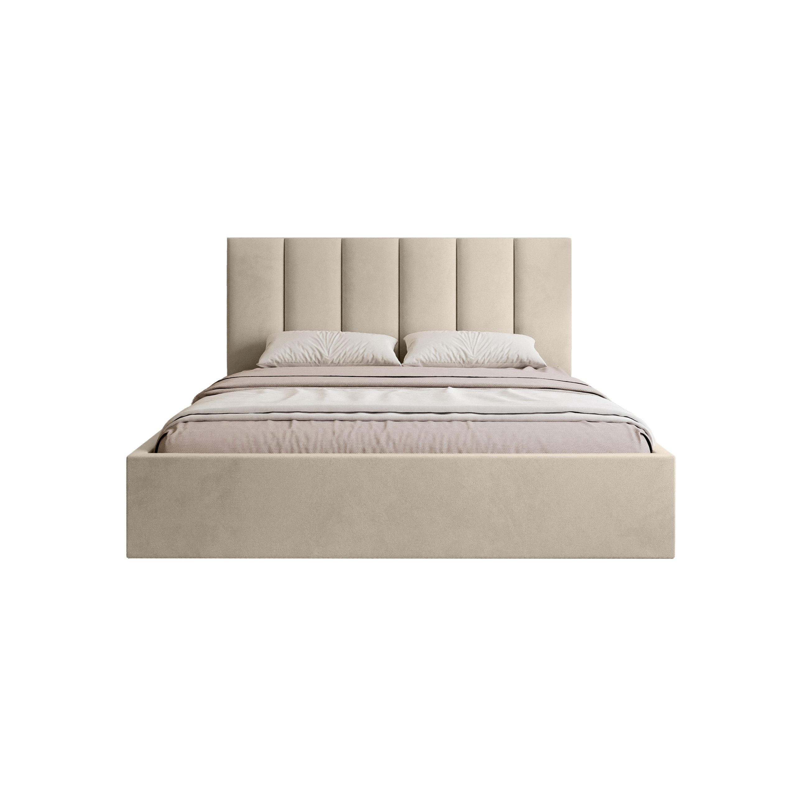 POLSTERBETT Eloria 180x200 cm, Beige - Beige, Textil (180/200cm) - Fedve