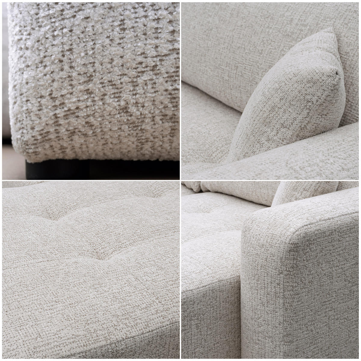 ECKSOFA PEDRO XL mit Schlaffunktion und Bettkasten Hellgrau - Hellgrau, Holz/Kunststoff (278/55/145cm) - Idohome