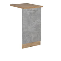 GESCHIRRSPÜLBLENDE R-Line Beton 45 cm , AP Eiche - Honigeiche/Grau, Holzwerkstoff (45/81.8/1.6cm) - Vicco