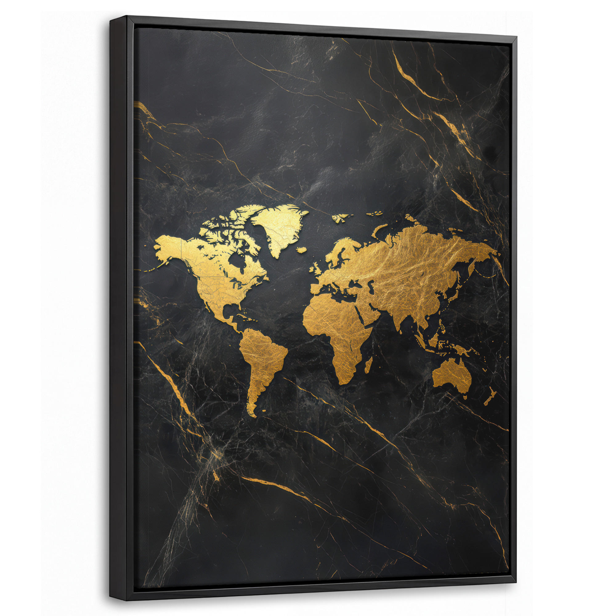 MuchoWow Leinwand Gold 30x40 cm