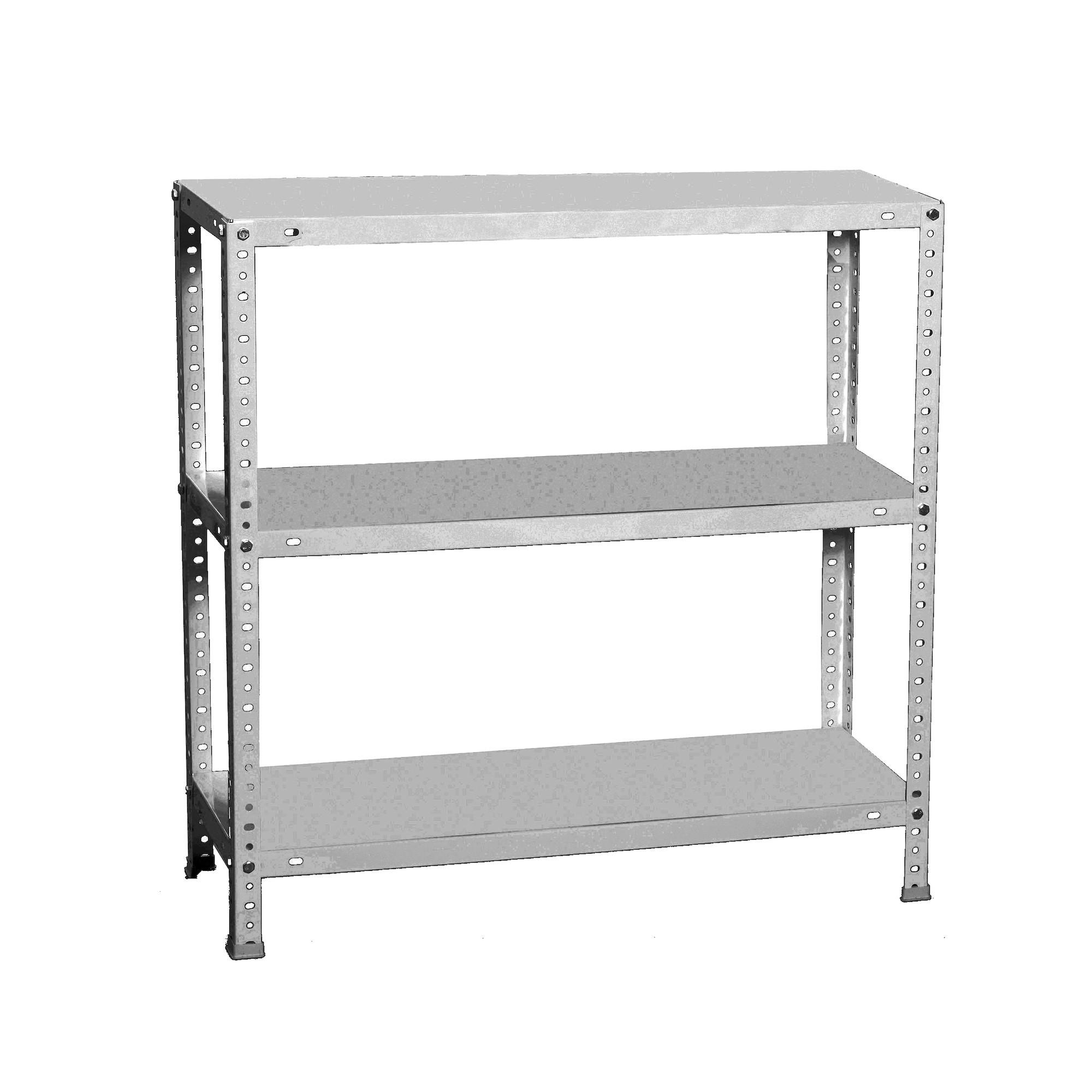 PROREGAL SCHRAUBREGAL Silber 110cm × 30cm × 90cm