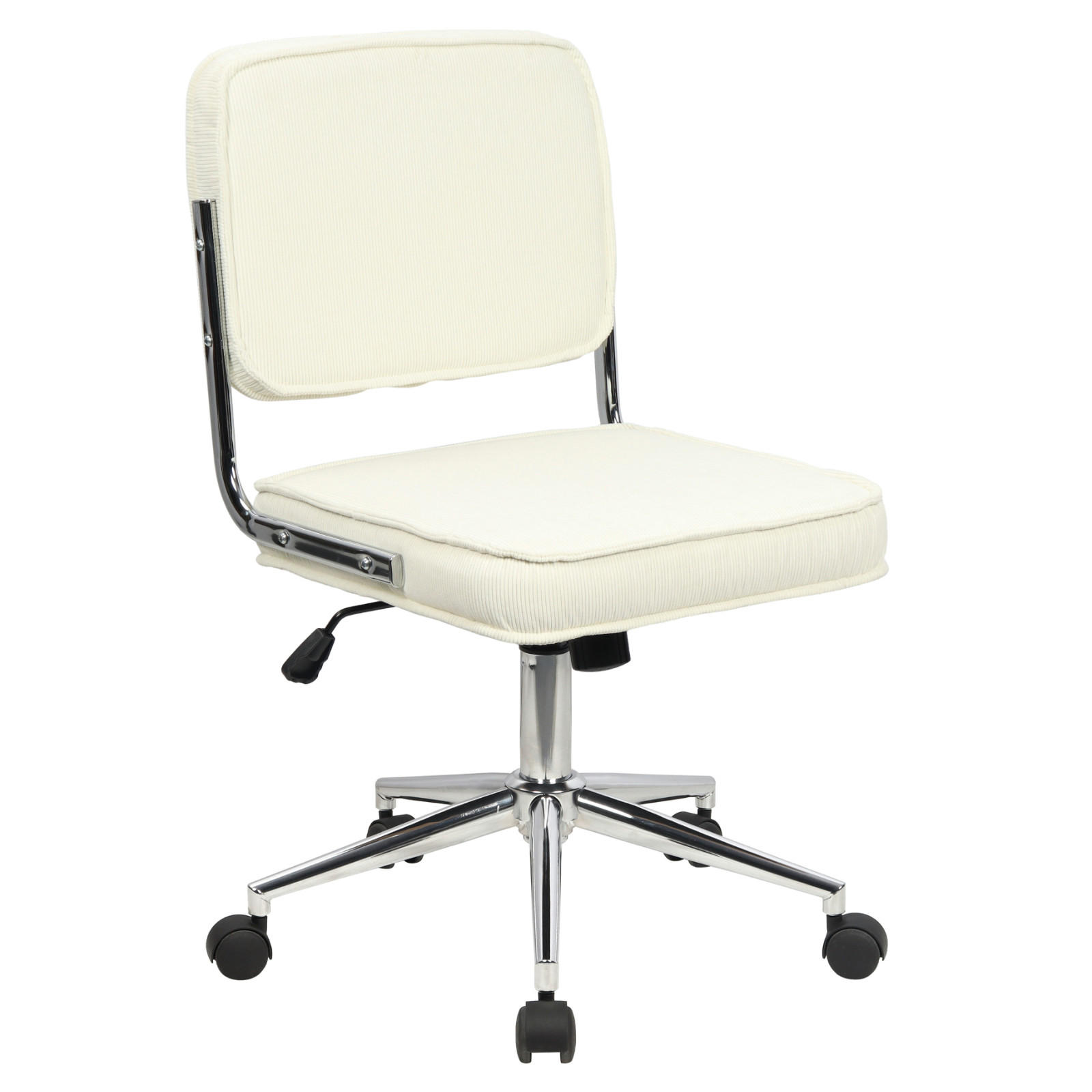 BÜROSTUHL Liv Schreibtischstuhl höhenverstellbar mit Rollen Weiß - Weiß, Textil (48/94/47cm) - SVITA