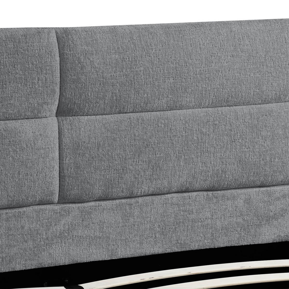 ČALOUNĚNÁ POSTEL Aurea, manželská postel 160x200 cm se zásuvkou a pěnovou matrací 10 cm, žinylková látka, šedá - šedá/černá, textil (160/200cm) - Beautysofa
