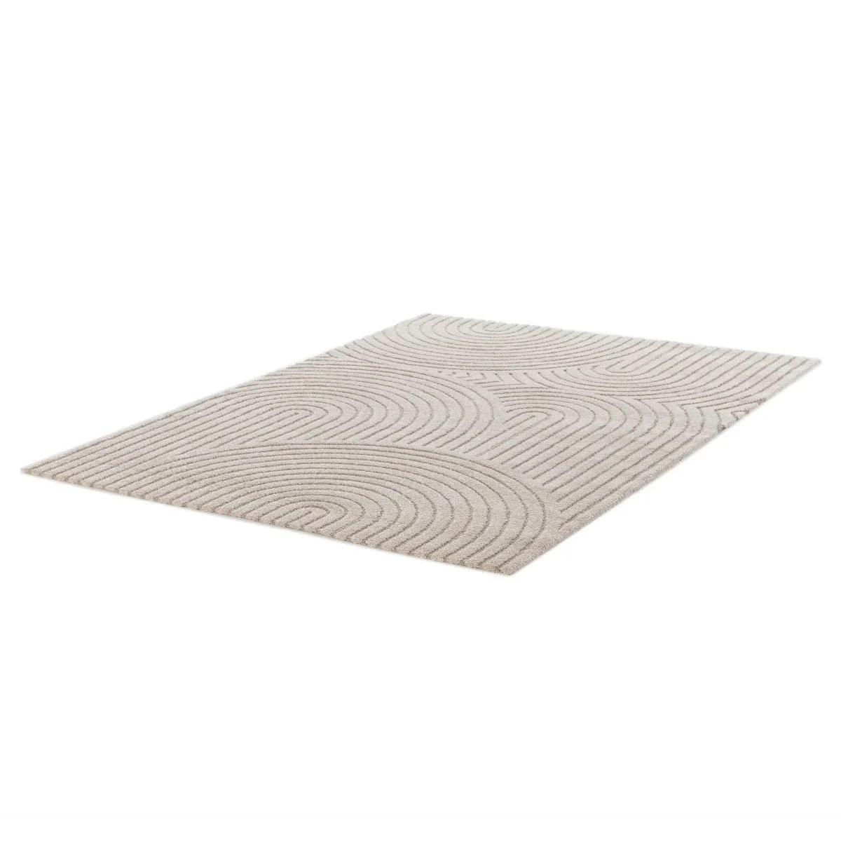 TEPPICH mit sehr weichem Reliefeffekt beige - Beige, Textil (80/150cm) - AFK Living
