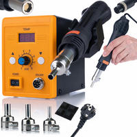 LÖTSTATION 858D - 700W, 100-500°C, 3-tlg. Set, ESD Safe, LED-Anzeige, 870g, 15/10/13,8 cm - Multicolor, Kunststoff (10/10/10cm)