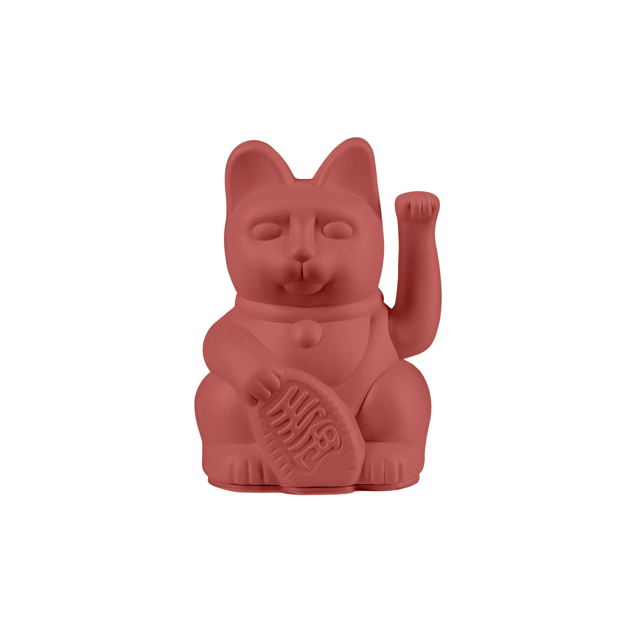 WINKEKATZE Lucky Cat Mini, Kunststoff, Berry Red, 10 cm - Lila, Kunststoff (5.2/9.8/6.7cm) - Donkey Products