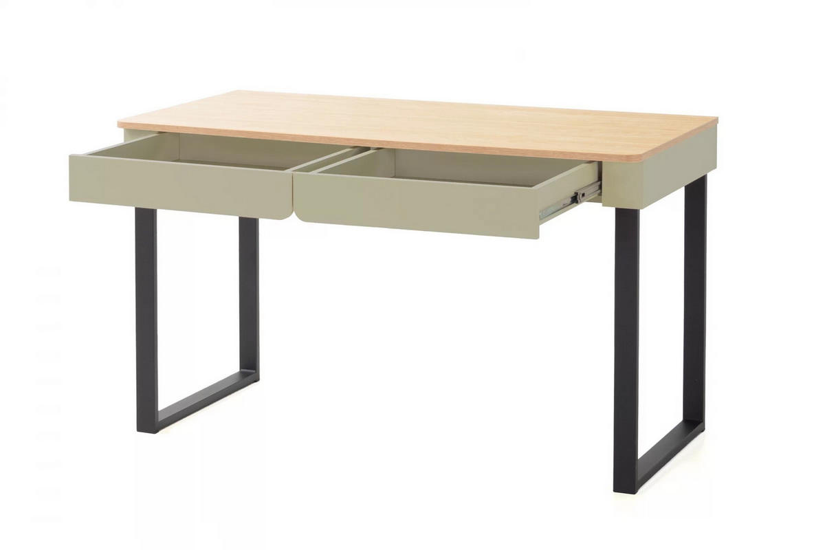 KINDERSCHREIBTISCH LIBU 11 125/63/74,5 in Eukalyptus / Baltic Düne Eiche - Alteiche/Eukalyptusholzfarben, Holzwerkstoff (125/75/63cm) - Deine Möbel 24
