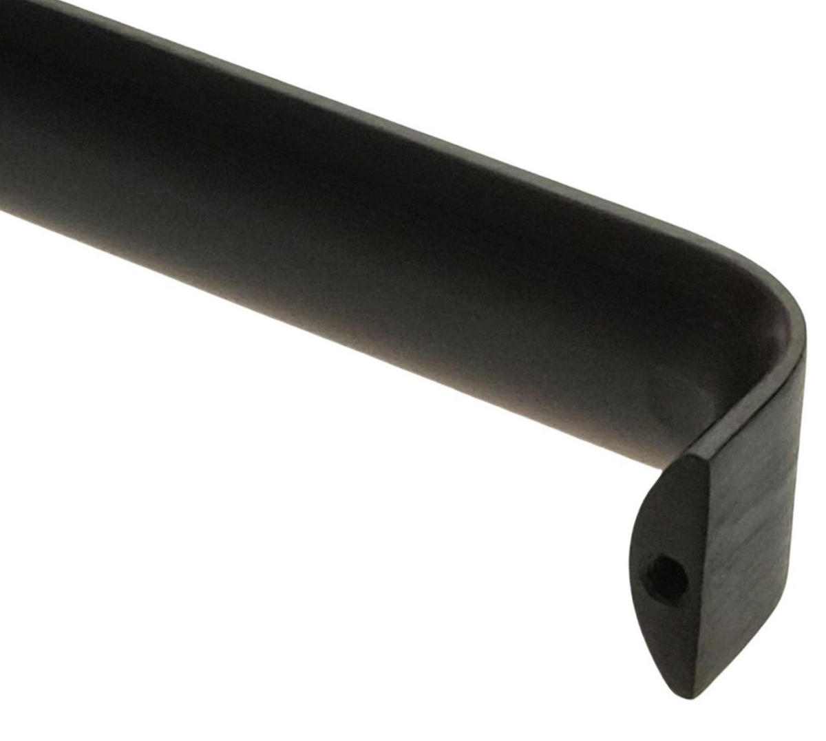 MÖBELGRIFF Schwarz matt eloxiert BA 160 mm Küchengriff breit Schrankgriff modern - Schwarz, Metall (2.5/3/32.8cm) - Livingpoint24