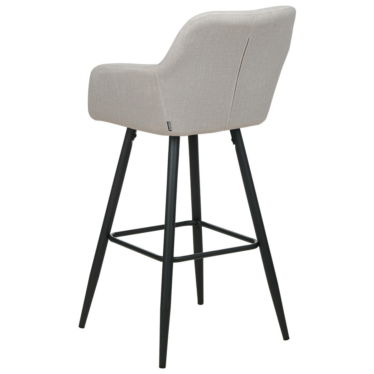 BÁRSZÉK 2 darabos Szett Bársony tópszín Casmalia - fekete/taupe, textil (50/103/54cm) - Beliani