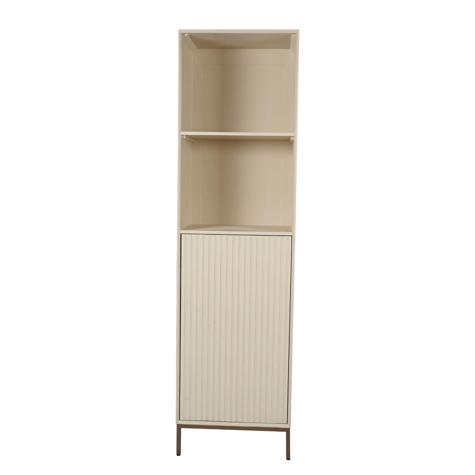 BÜCHERREGAL Madison Beige 45/55/200 cm - Beige, Holz (55/200/45cm) - Starfurn