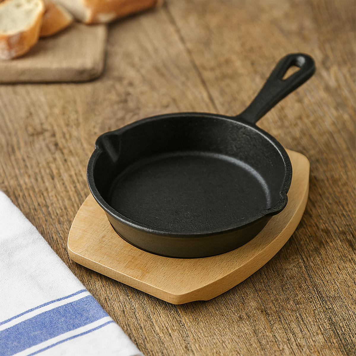 GUSSEISENPFANNE - Schwarz, Metall (15cm) - Stoneline