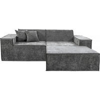 EINZELSOFA lusso Grau - Grau, Textil (100/70/220cm) - Habitat Garten