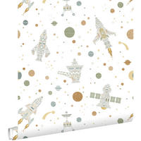 TAPETE Weltraum 50 x 900 cm - Weiß, Papier (50/0.1cm) - ESTAhome
