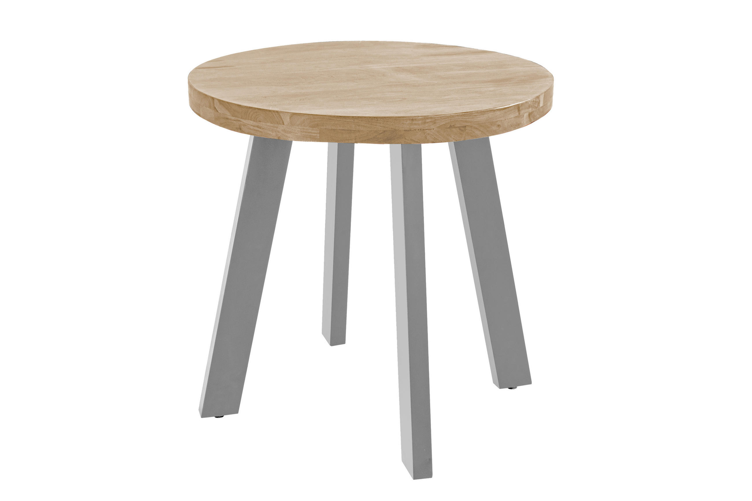 ESSTISCH SOPHIA - Beige/Silberfarben, Holz/Metall (90/90/78cm) - SAM